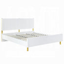 The Solvay Modern Glam Queen Bed by Clayson Design