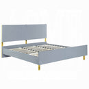 The Solvay Modern Glam Queen Bed by Clayson Design