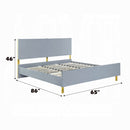 The Solvay Modern Glam Queen Bed by Clayson Design