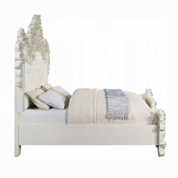 The Adara Nouveau Rococo Eastern King Bed by Relani Family Furniture