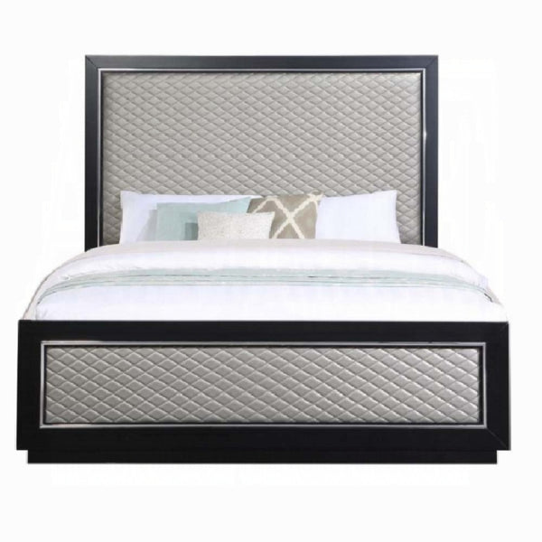 The Starlight Luxe Diamond Panel Bed by Clayson Design