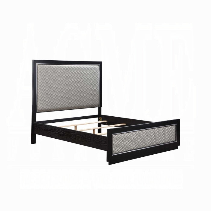 The Starlight Luxe Diamond Panel Bed by Clayson Design