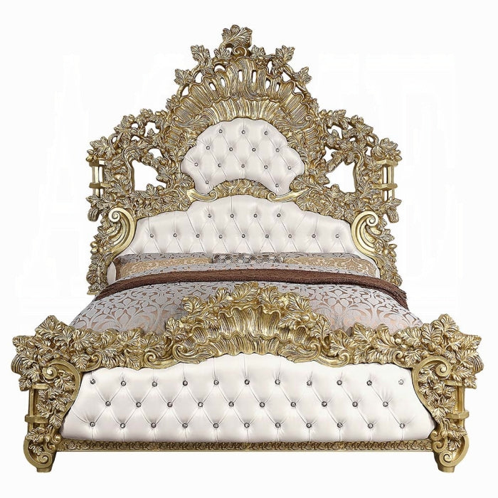 The Bernadette Grand Rococo Eastern King Bed by Relani Family Furniture