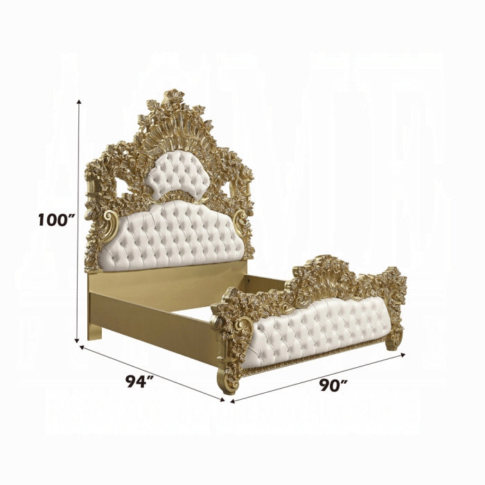 The Bernadette Grand Rococo Eastern King Bed by Relani Family Furniture