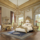 The Bernadette Grand Rococo Eastern King Bed by Relani Family Furniture