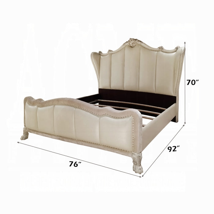 The Dresden Royale Wingback Queen Bed by Relani Family Furniture