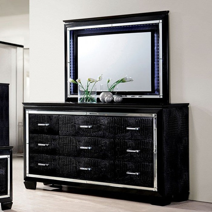 Avalon Jet Ebony 9-Drawer Large Wide Dresser