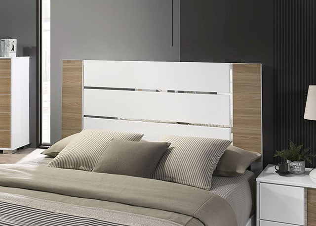 Emile Bed CalKing Special Value White/Off-White & Natural