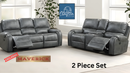 The Maverick Ultra-Premium Vegan Leather Recliner Sofa and Loveseat Set by Clayson
