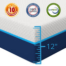 The Beachside by ExceptionalHome 12" Premium Hybrid Mattress