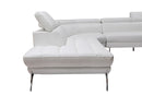 Pangea Oversized White Italian Leather Sectional