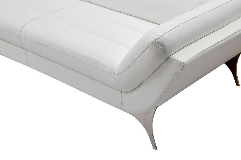 Pangea Oversized White Italian Leather Sectional