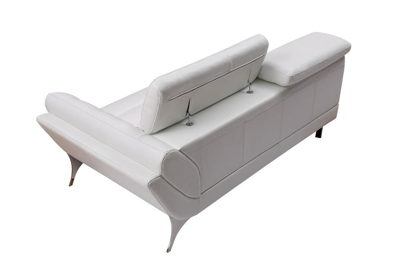 Pangea Oversized White Italian Leather Sectional