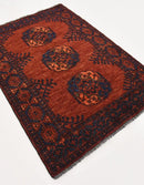 Vera Traditional Red Rectangle Area Rug
