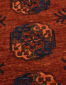 Vera Traditional Red Rectangle Area Rug