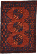 Vera Traditional Red Rectangle Area Rug