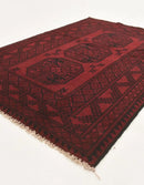 Bellamy Modern Red Rectangle Area Rug