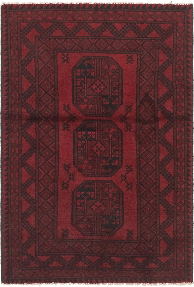 Bellamy Modern Red Rectangle Area Rug