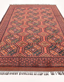 Kinslee Sophisticated Red Rectangle Area Rug