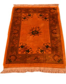 Davian Cozy Orange Rectangle Area Rug