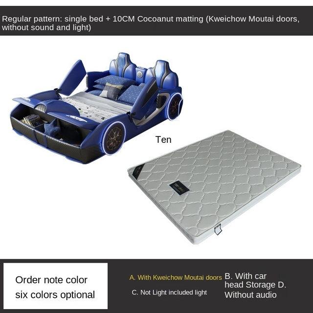 Bed Boy Cartoon Bed For Car With Fence Single Car Type