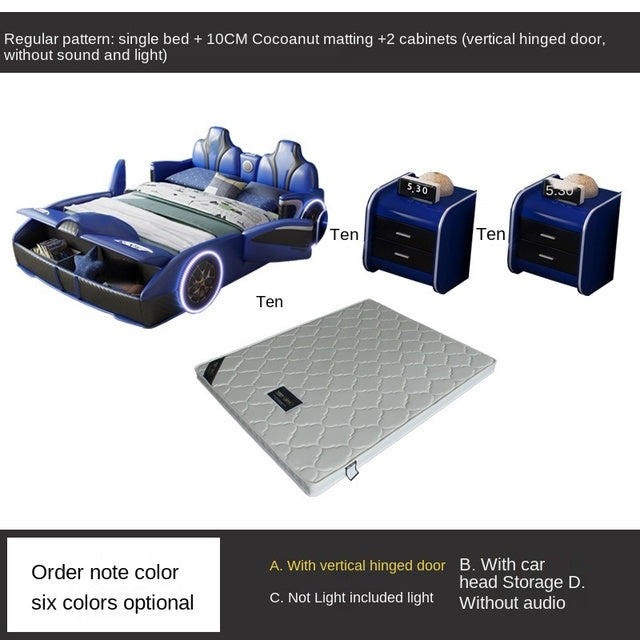 Bed Boy Cartoon Bed For Car With Fence Single Car Type