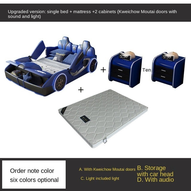 Bed Boy Cartoon Bed For Car With Fence Single Car Type