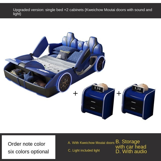 Bed Boy Cartoon Bed For Car With Fence Single Car Type