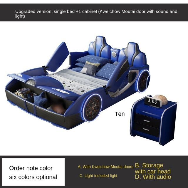 Bed Boy Cartoon Bed For Car With Fence Single Car Type