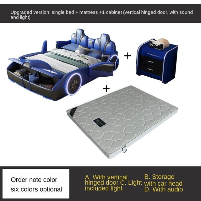 Bed Boy Cartoon Bed For Car With Fence Single Car Type