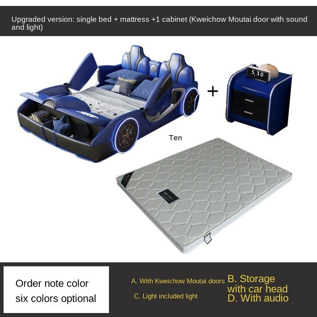 Bed Boy Cartoon Bed For Car With Fence Single Car Type