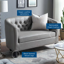 Jamal Upholstered Vinyl Loveseat