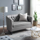 Jamal Upholstered Vinyl Loveseat