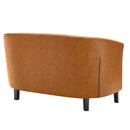 Jamal Upholstered Vinyl Loveseat