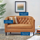Jamal Upholstered Vinyl Loveseat