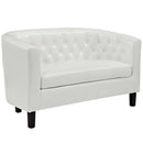 Jamal Upholstered Vinyl Loveseat