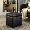 Oakleigh Storage Upholstered Vinyl Ottoman