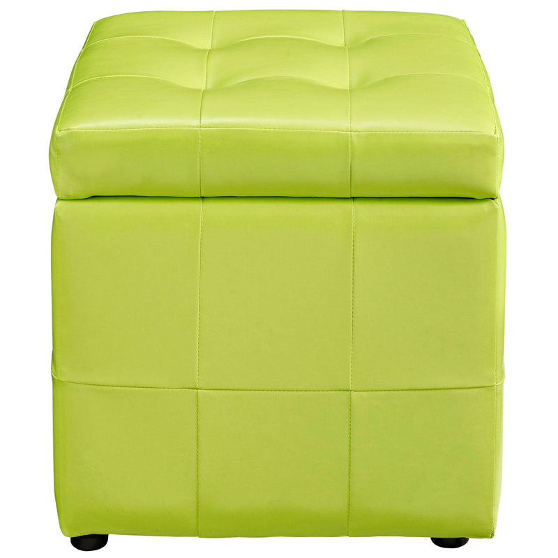 Oakleigh Storage Upholstered Vinyl Ottoman