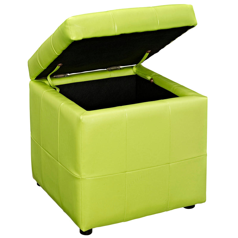 Oakleigh Storage Upholstered Vinyl Ottoman