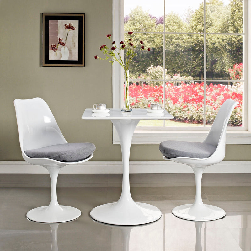 Titus 24" Square Wood Top Dining Table
