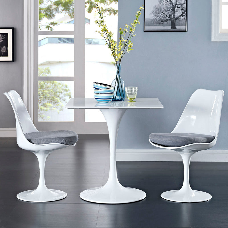Titus 28" Square Wood Top Dining Table