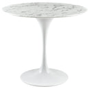 Angie 54" Round Artificial Marble Dining Table