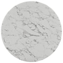 Angie 40" Round Artificial Marble Dining Table