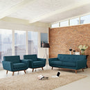 Ana Armchairs and Loveseat Set of 3