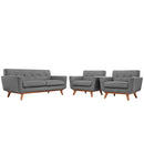 Ana Armchairs and Loveseat Set of 3