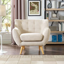Emilia Upholstered Fabric Armchair