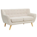 Emilia Upholstered Fabric Loveseat