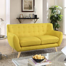 Emilia Upholstered Fabric Loveseat