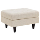 Alaric Upholstered Fabric Ottoman