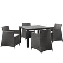 Tru 5 Piece Outdoor Patio Wicker Dining Set